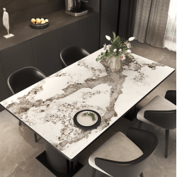Прямокутна скатертина для кухні та їдальні, для дому " Loft Marble", 60*90 см